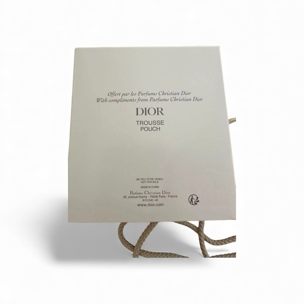 Christian Dior TROUSSE POUCH 9 x 7cm Strap:107cm Beige Limited. New In Box. - Picture 3 of 7